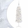 vidaXL K&uuml;nstlicher schmaler Weihnachtsbaum mit Weihnachtskugel 120 cm
