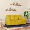 vidaXL 2-Sitzer-Sofa Gelb 120 cm Samt