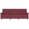 vidaXL 3-Sitzer-Sofa Weinrot 180 cm Stoff