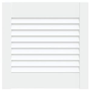 vidaXL Lamellierte T&uuml;ren Wei&szlig; 39,5 x 39,4 cm Massives Kiefernholz