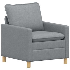 vidaXL Sofa Hellgrau 76 x 81 x 87,5 cm Stoff