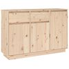 vidaXL Sideboard 110x34x75 cm Massivholz Kiefer