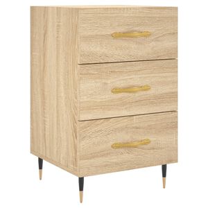vidaXL Nachttisch Sonoma-Eiche 40x40x66 cm Holzwerkstoff