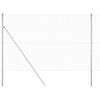 vidaXL Zaunpfosten Silber 25 x 1,5 m (25 x 25 mm Maschendraht) Stahl