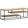 vidaXL TV-Schrank 130x30x45 cm Raues Mangoholz