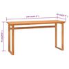 vidaXL Schreibtisch 120x45x75 cm Massivholz Teak