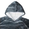 vidaXL Decken-Hoodie Marineblau L Fleece und Flanell