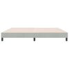 vidaXL Boxspringbett ohne Matratze Hellgrau 180x220 cm Samt