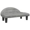 vidaXL Hundebett Hellgrau 70x52x30 cm Samt
