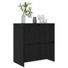 vidaXL Sideboard Schwarz Eichen-Optik 70 x 41 x 75 cm Holzwerkstoff
