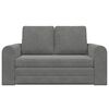 vidaXL Schlafsofa 60cm Dunkelgrau Samt