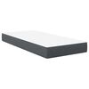 vidaXL Bettmatratze mit Matratze Grau 100 x 200 cm Stoff