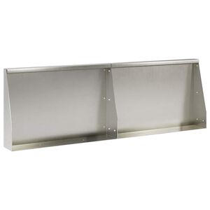 vidaXL St&uuml;tzmauer 2 stk. 60 x 12 x 40 cm Edelstahl Silber