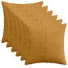 vidaXL Kissenbezug 6 pcs ALMELO Gelb 30 x 30 cm Cord