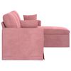 vidaXL Sofa Rosa Gesamtabmessungen: 178 x 134 x 80 cm (B x T x H) Samt