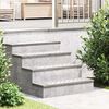 vidaXL Treppe Tritt Rechtwinklig 4 pcs Silber 60 x 20 cm Aluminium