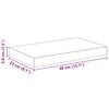 vidaXL Schwebendes Wandregal Schwarz 40x23x3,8 cm MDF