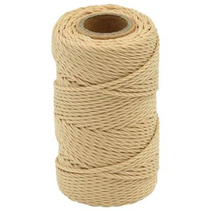 vidaXL Mehrzweck-Allzweckseil 2 mm 25 m Natur PP 27 kg Max. Traglast