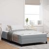 vidaXL Boxspringbett mit Matratze Hellgrau 120 x 200 cm Stoff
