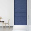 vidaXL Wandpaneele 12 Stk. Blau 90x30 cm Stoff 3,24 m&sup2;