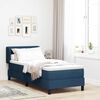 vidaXL Boxspringbett mit Matratze mit Kopfteil Blau 80 x 200 cm Stoff
