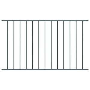 vidaXL Zaunelement Woerden Pulverbeschichteter Stahl 1,7 x 1,17 m Anthrazit