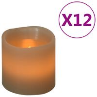 vidaXL LED-Kerzen 12 Stk. Elektrisch Warmweiß