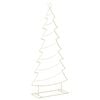 vidaXL Metall-Weihnachtsbaum mit St&auml;nder KUOPIO 210 cm Stahl Gold