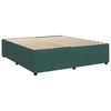 vidaXL Boxspringbett mit Matratze Dunkelgr&uuml;n 180x200 cm Samt