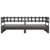 vidaXL Tagesbett Ausziehbar Grau 2x(90x200) cm Massivholz Kiefer