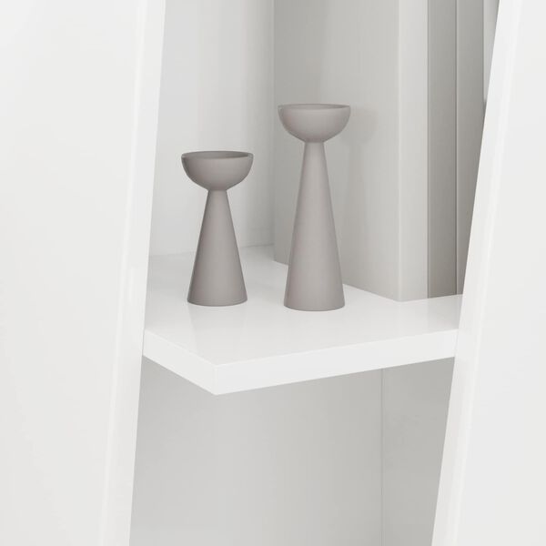 vidaXL Seitenregal Hochglanz Wei&szlig; 33 x 32 x 100,5 cm Holzwerkstoff