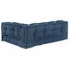 vidaXL Pallet Sofa Kissen 3 pcs Indigo 120 x 80 x 38 cm Stoff