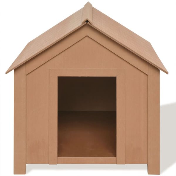 vidaXL WPC Hundeh&uuml;tte 73,5x68x74 cm Braun