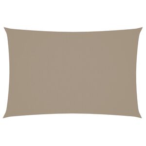 vidaXL Sonnensegel Oxford-Gewebe Rechteckig 2x4 m Taupe