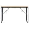 vidaXL Computertisch Schwarz und Eiche 120x60x73 cm