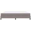 vidaXL Boxspringbett mit Matratze Taupe 200 x 200 cm Stoff