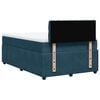 vidaXL Boxspringbett mit Matratze Blau 120x200 cm Samt