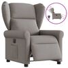 vidaXL Relaxsessel Elektrisch Taupe Stoff