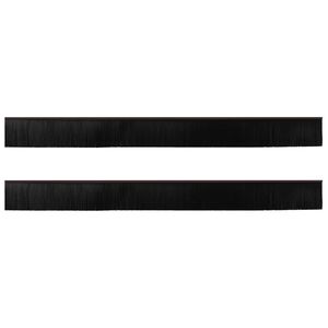 vidaXL Selbstklebende T&uuml;rb&uuml;rstendichtungen 2 pcs Braun 100 cm