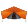 vidaXL Familien-Tipi-Zelt mit Dach Grau und Orange 510 x 690 x 330 cm