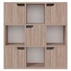 vidaXL B&uuml;cherregal Grau Sonoma-Eiche 88,5x27,5x88 cm Holzwerkstoff