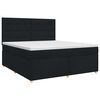 vidaXL Boxspringbett mit Matratze Schwarz 140 x 190 cm Stoff