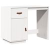 vidaXL Schreibtisch Wei&szlig; 95x50x75cm Massivholz Kiefer