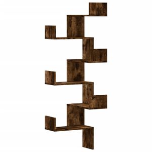 vidaXL Wand-Eckregal R&auml;uchereiche 45x45x147 cm Holzwerkstoff