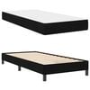 vidaXL Boxspringbett mit Matratze Schwarz 90 x 200 cm Stoff