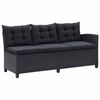 vidaXL Gartenm&ouml;bel-Sets Schwarz Poly-Rattan