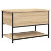 vidaXL Sitzbank mit Stauraum Sonoma-Eiche 70x42,5x47 cm Holzwerkstoff
