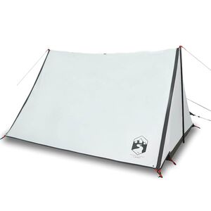 vidaXL Campingzelt 2 Personen Wei&szlig; Verdunkelungsstoff Wasserfest