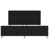 vidaXL Bettgestell mit Kopfteil Schwarz 180 x 200 cm Stoff