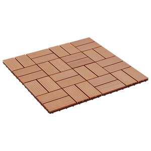 vidaXL Terrassenfliese 22 pcs Teak 30 x 30 cm WPC